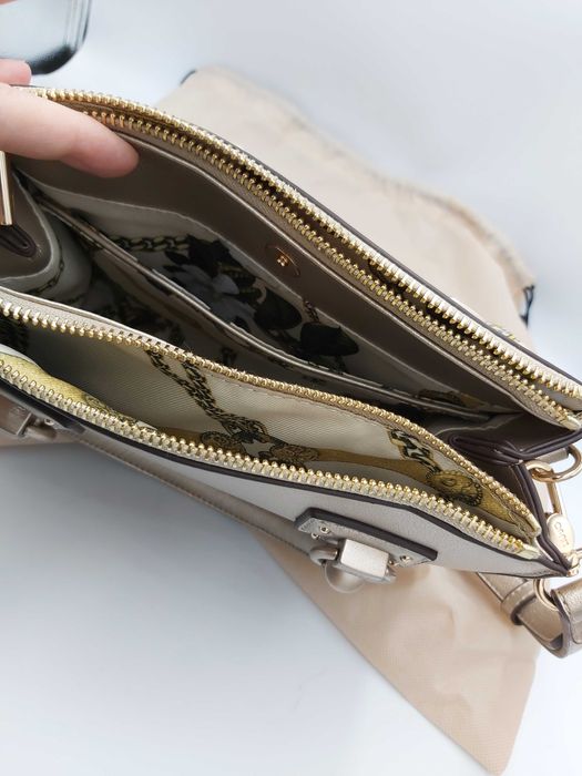 Torebka LIU JO beżowa kuferek torba koktajlowa nude jasna