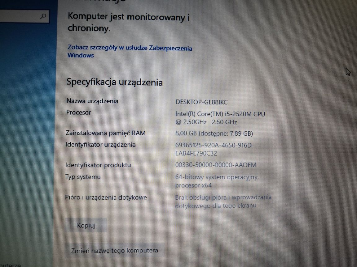 Laptop lenovo T520