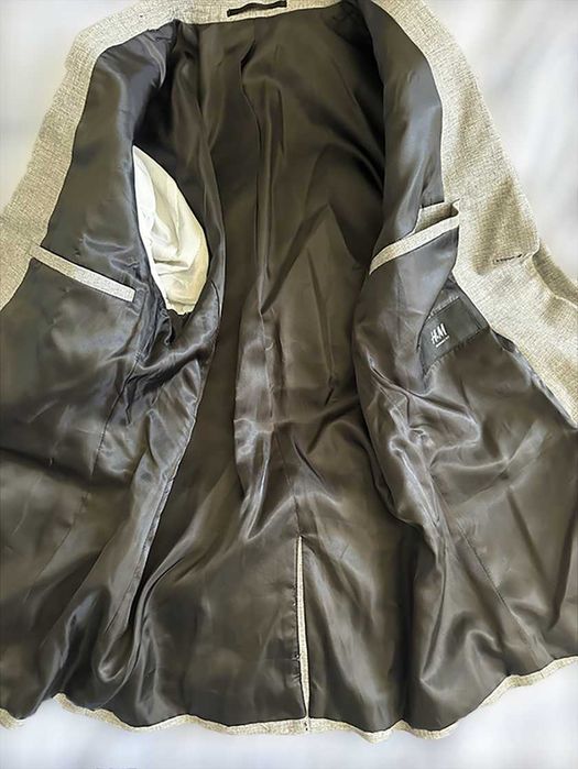 Casaco de Fato / Blazer de Homem Cinza, Novo