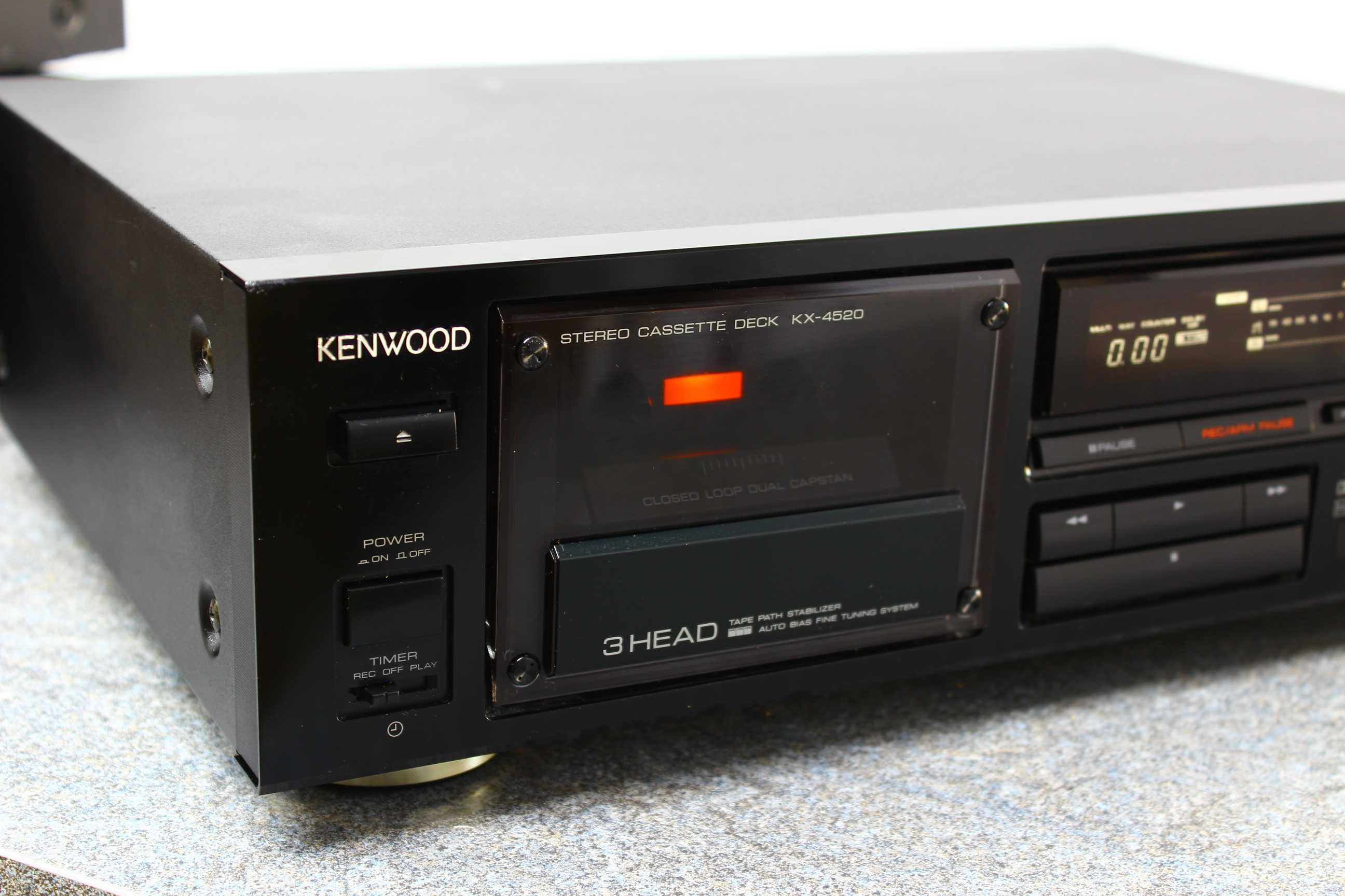Magnetofon KENWOOD KX-4520 # 3 GŁOWICE # 2 WAŁKI # Wysoki Model !
