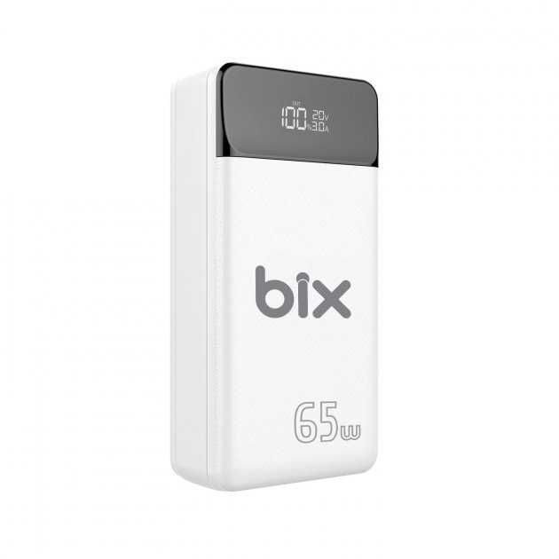 Повербанк для ноутбука BIX 65w 30000mah White ОРИГІНАЛ!