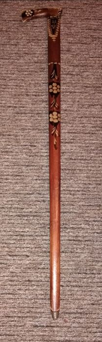 Ciupaga góralska z drewna Zakopane 1976 rok PRL