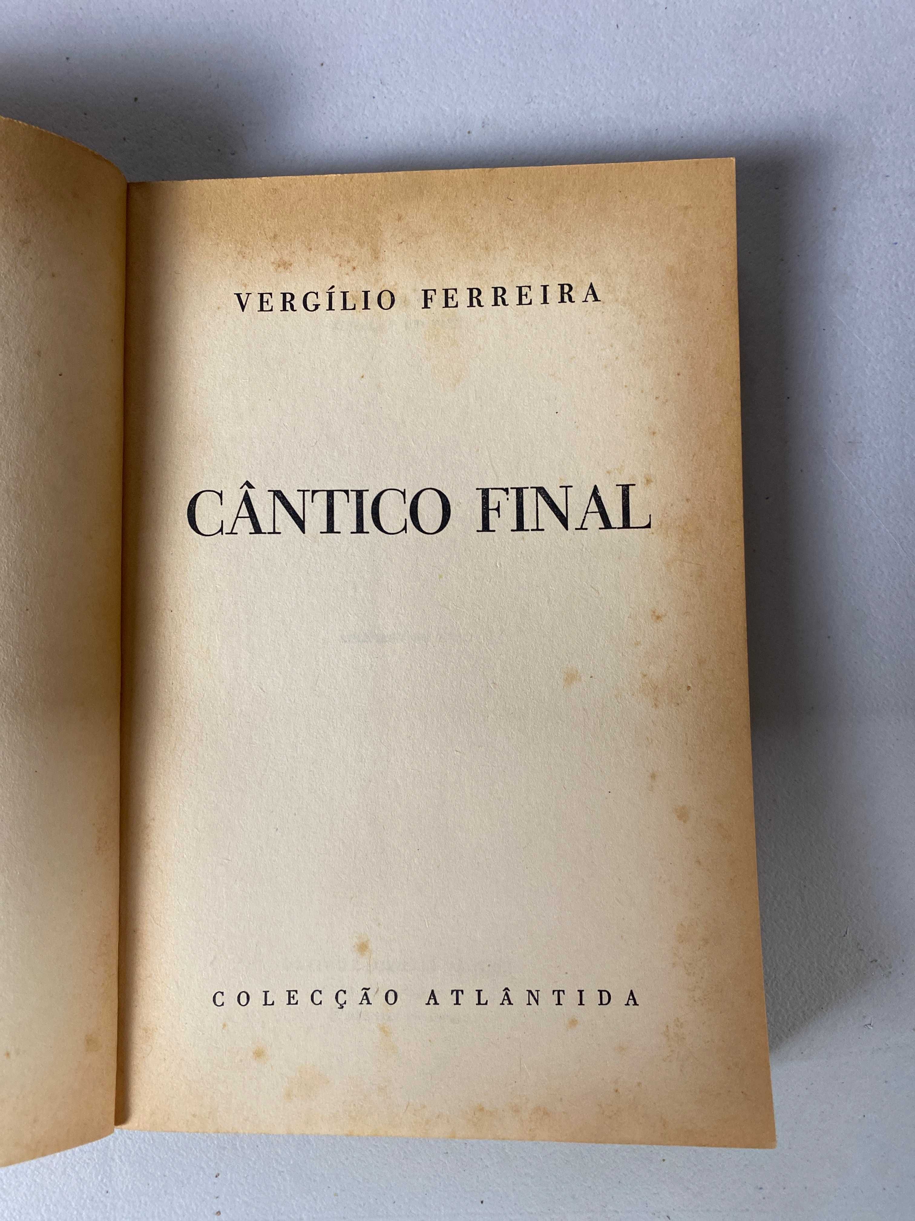 Livro Ref Cx B - Cântico Final - Vergilio Ferreira - RARO