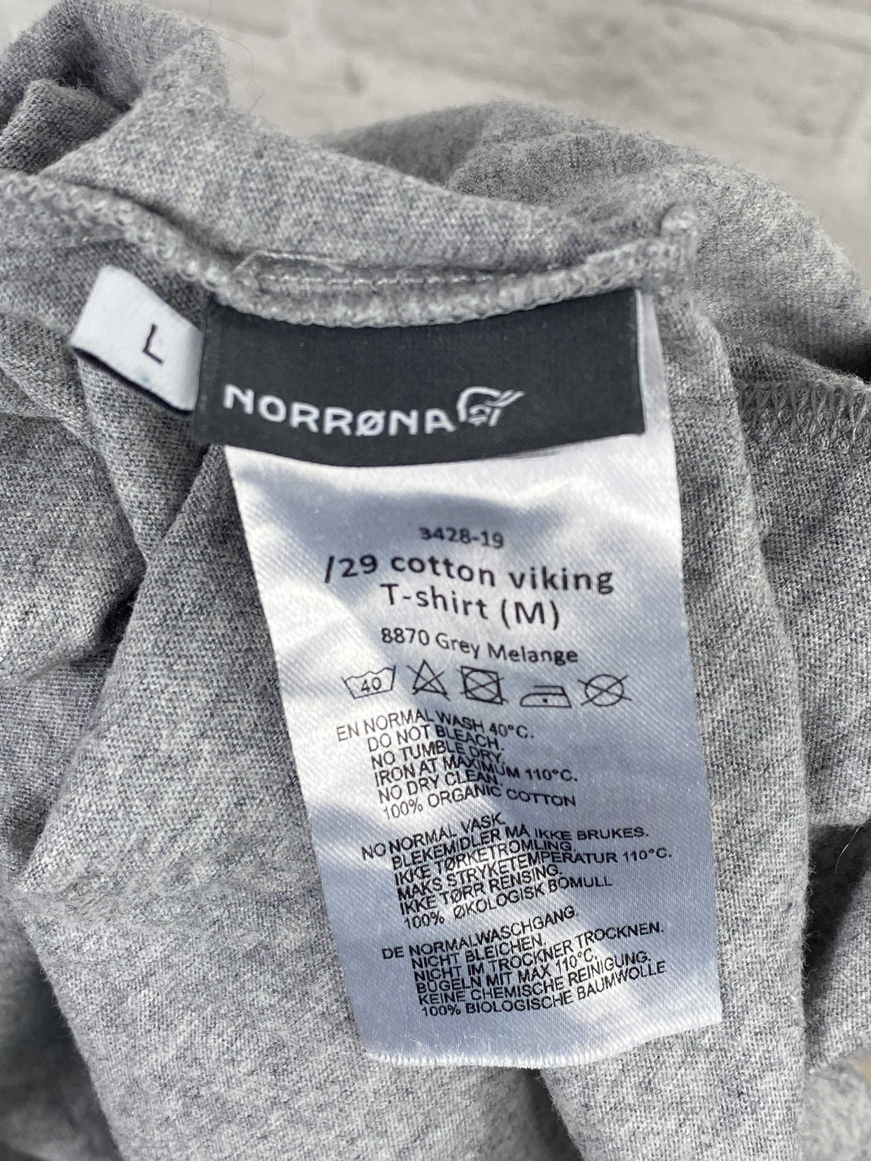 NORRONA T-Shirt Koszulka Męska Bawełniana Nowy Model Rozmiar_L_