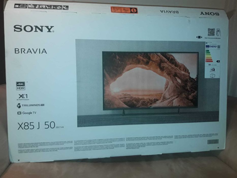 TV SONY X85J 50 cali NOWY + przedłużona gwarancja, ubezpieczenie