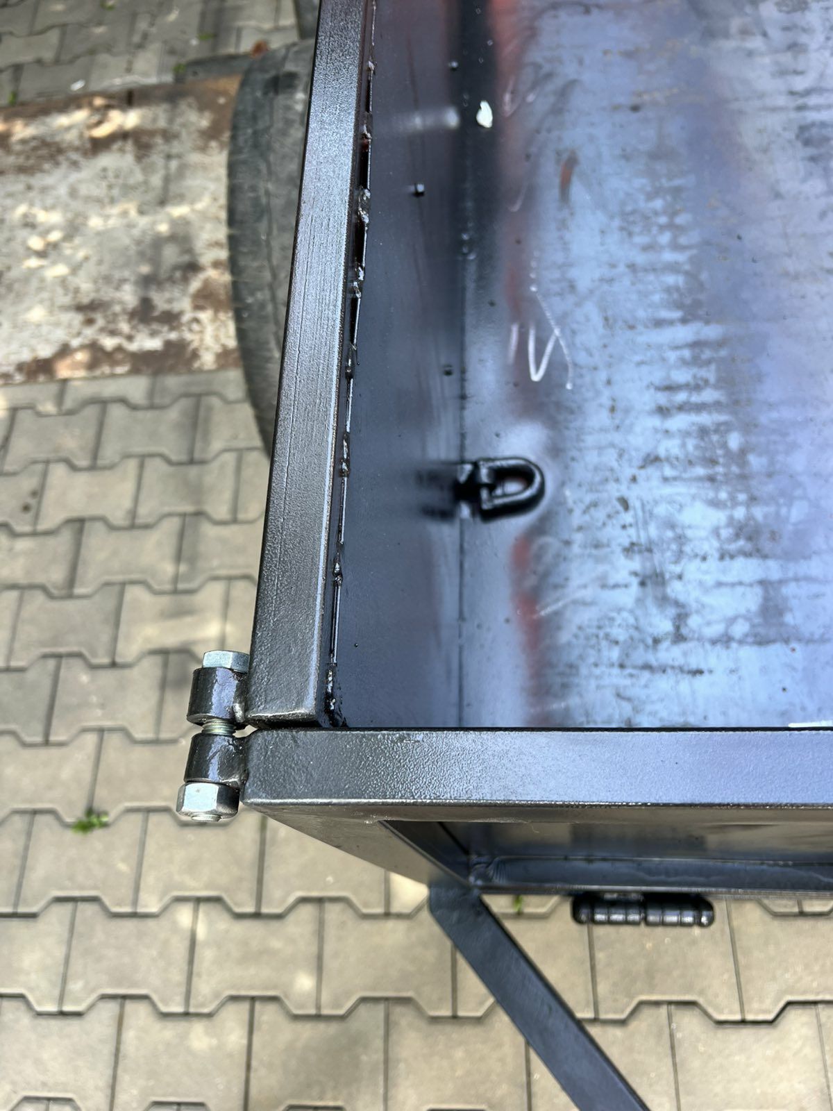 Прицеп двохосний з кран балкою та лебідкою