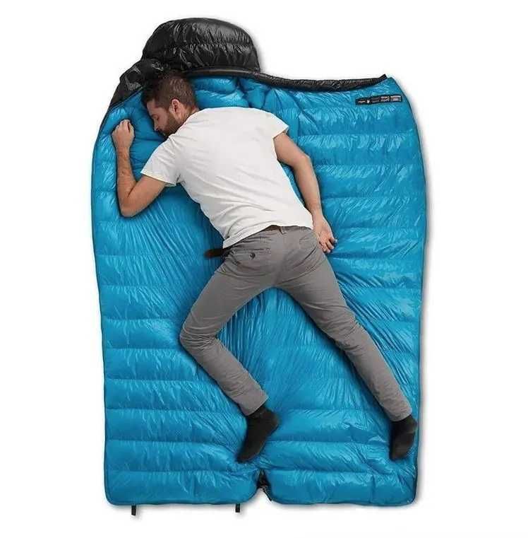 Спальный мешок Naturehike CW400 "L" Черный (NH18C400-D) гусиный пух