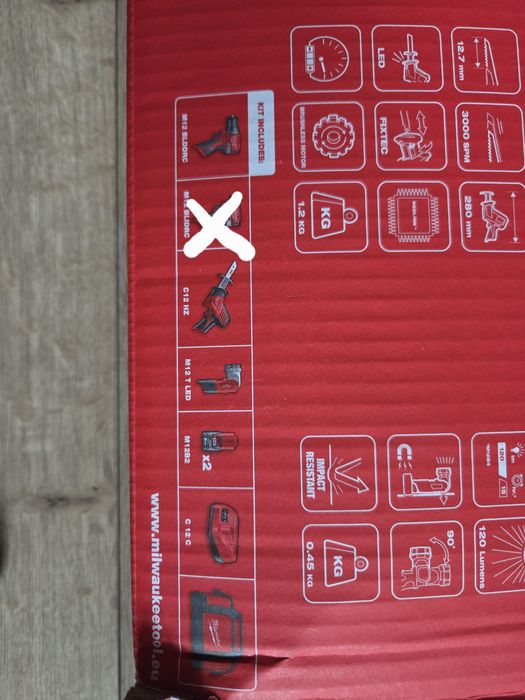 Milwaukee M12 zestaw piła latarka wiertarko wkretarka torba akumulator