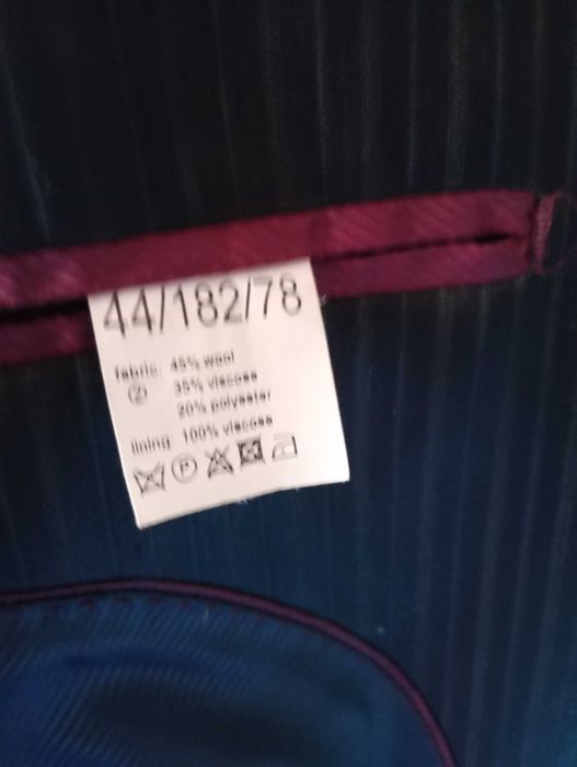 Костюм мужской 44 размер, рост 178