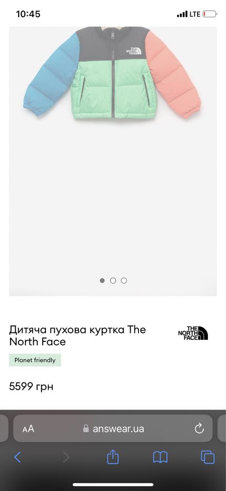 Пуховик the north face nike zara