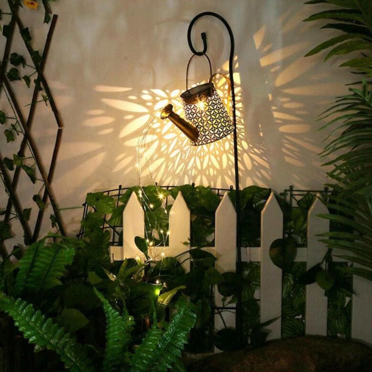 Lampa lampka solarna LED wbijana konewka ogrodowa ozdoba dekoracja