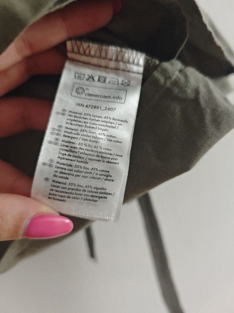Lniana kopertowa bluzka Esmara 46