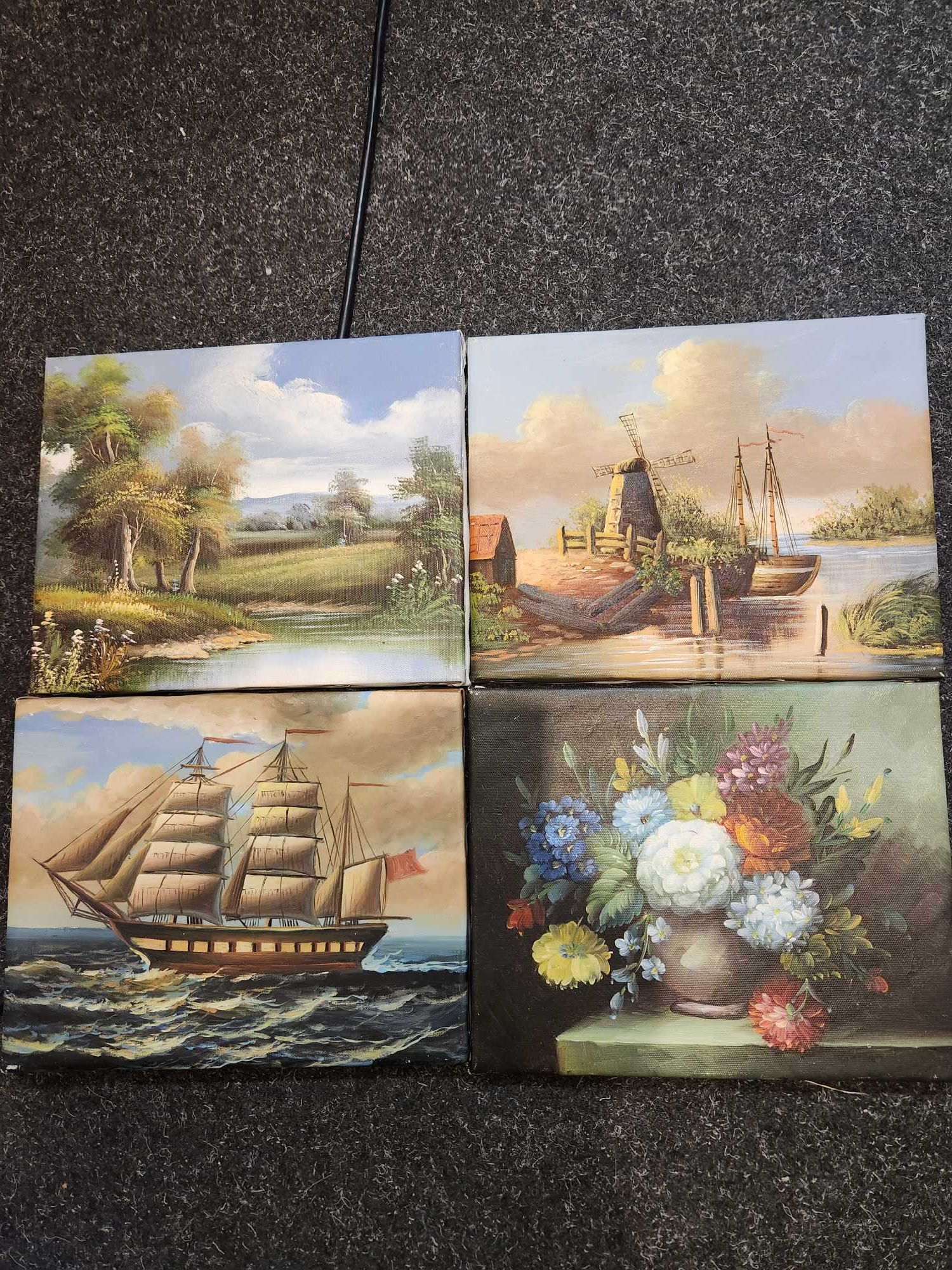 kolekcja 4 obrazki wym. 25 x 20 cm