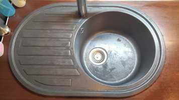 Кухонна мийка раковина граніт FRANKE RONDA ROG 611 (114.0254.785) граф