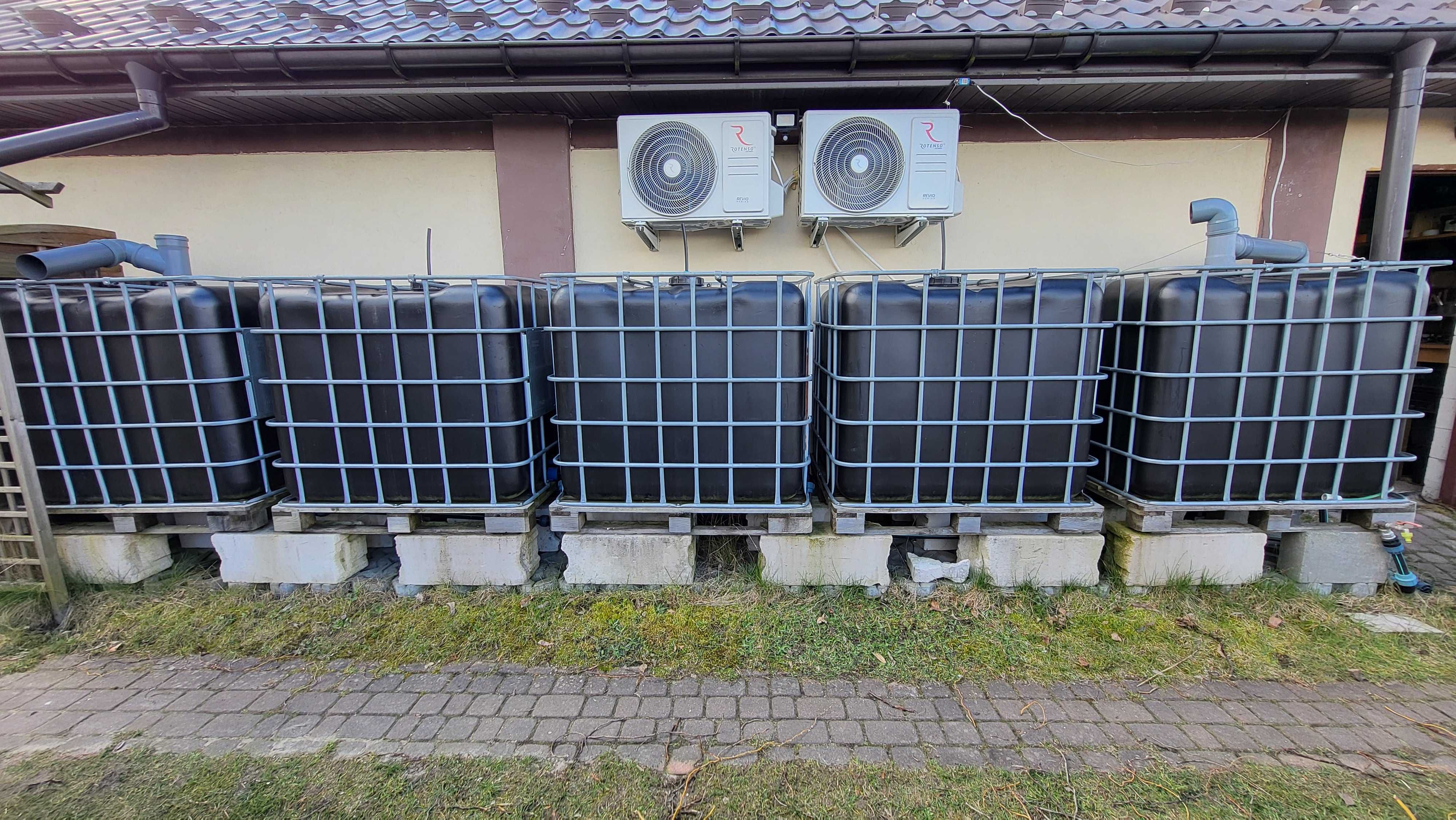 Mauzer 1000l x 5 - zestaw do gromadzenia deszczówki