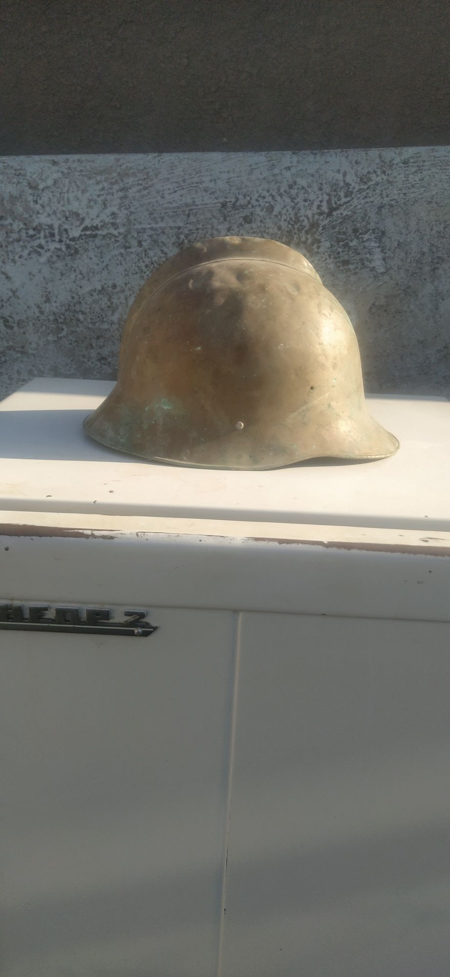 Шлем пожарника латунный 1935год