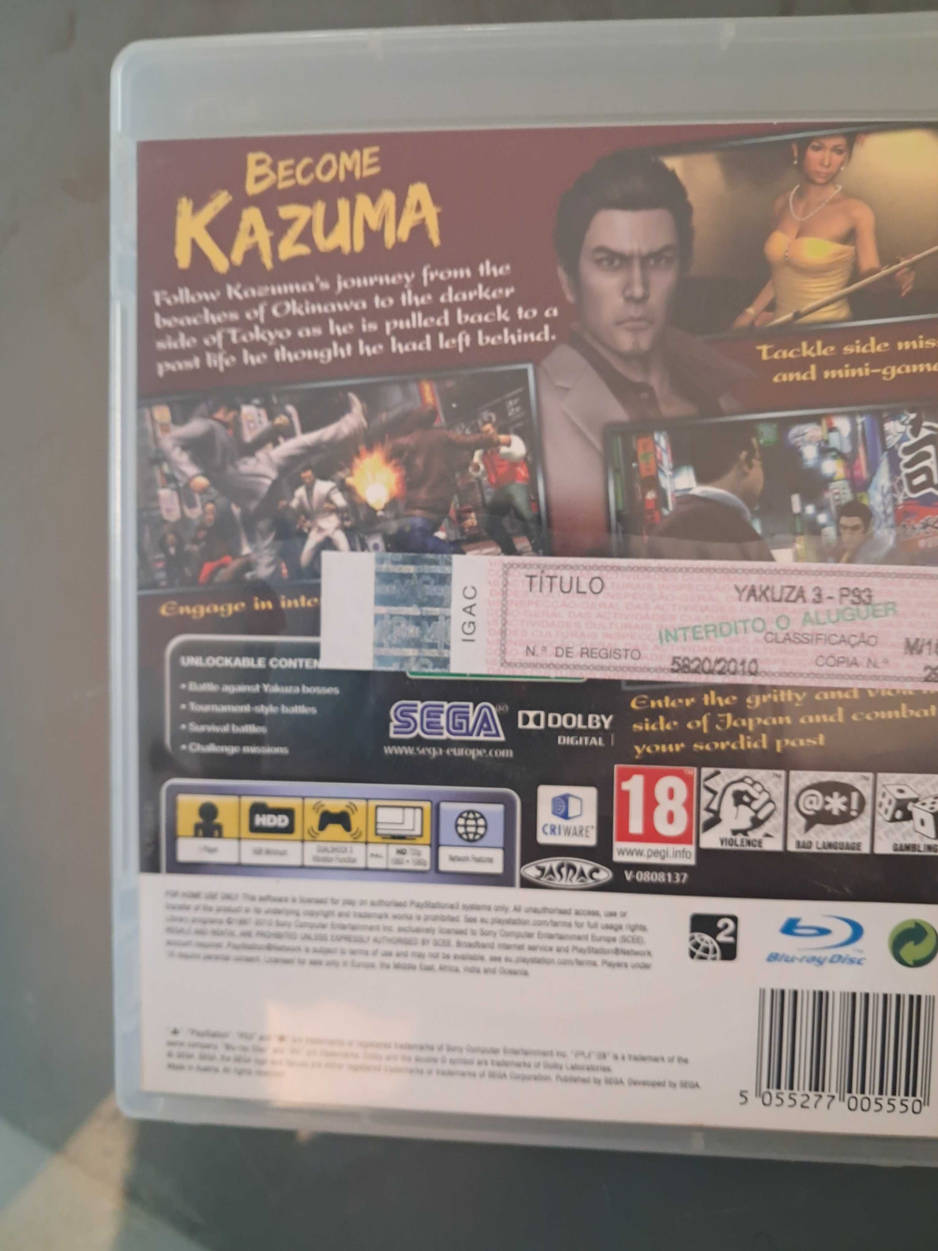 yacusa 3 para ps3  jogo de colecçao