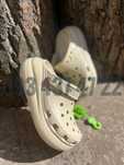 Crocs Classic Crush Bone Жіночі Крокси Сабо на Платформі Crocs Clog