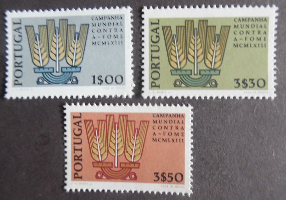 Selos Portugal 1963- Campanha contra fome SOBERBOS