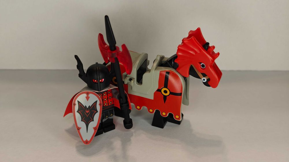 LEGO Minifigures 71045 Basil Bat Lord | Wampirzy Rycerz + KOŃ - UNIKAT
