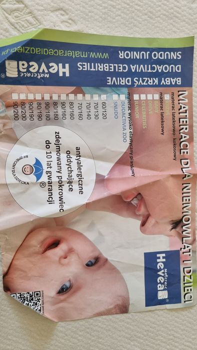 Materac lateksowo kokosowy Havea Krzyś 120x60