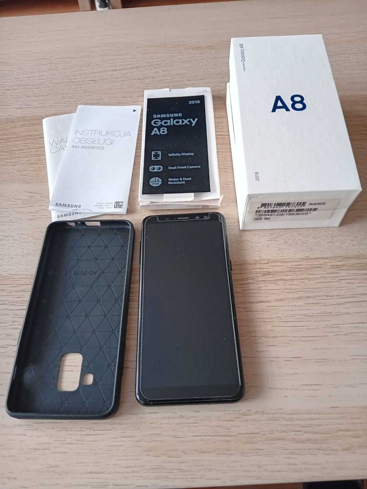 Samsung Galaxy A8  2018 SM-A530/DS  4 GB / 32 GB czarny