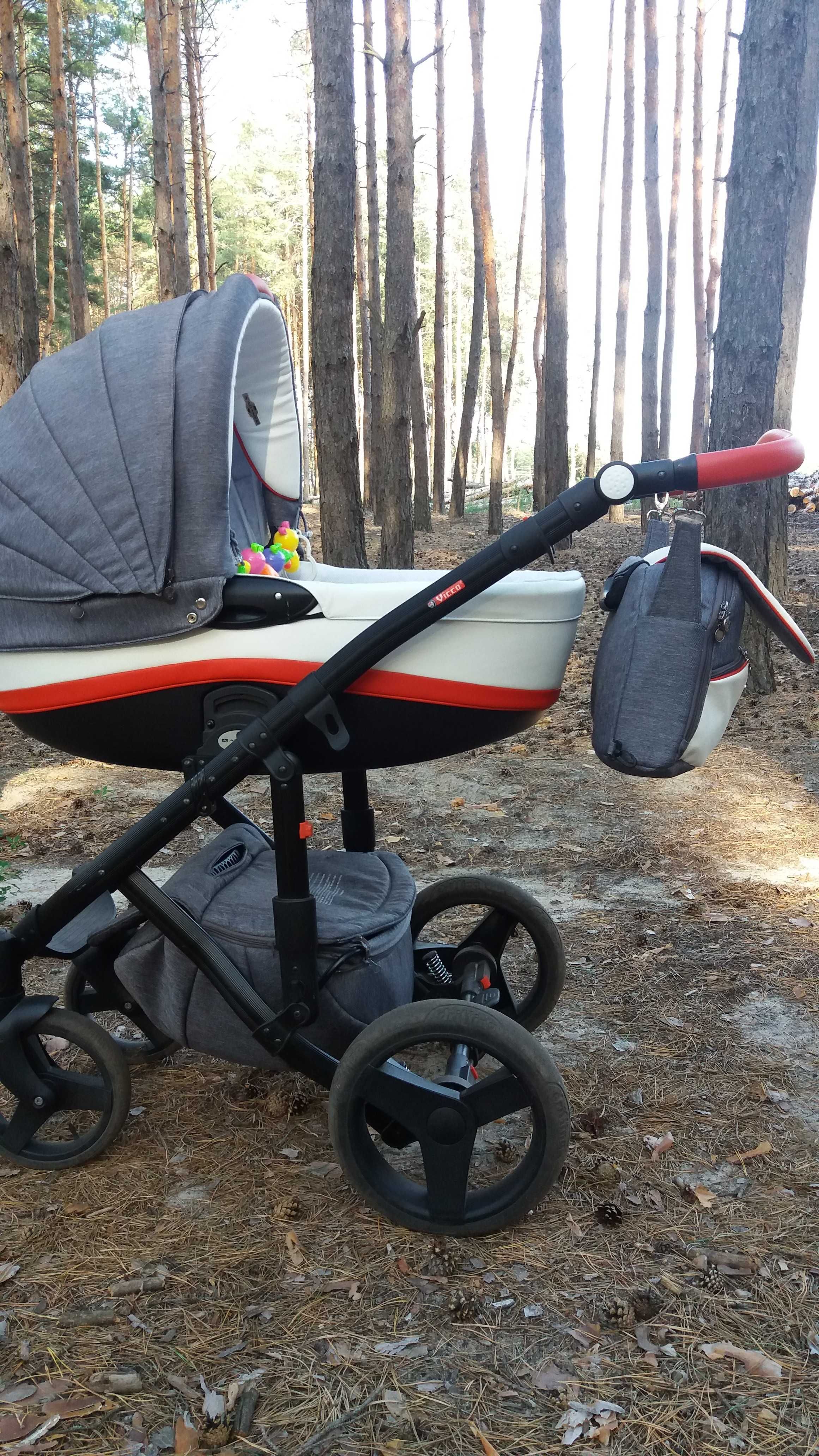 Детская коляска 2в 1 Adamex vicco состояние новой, полный комплект