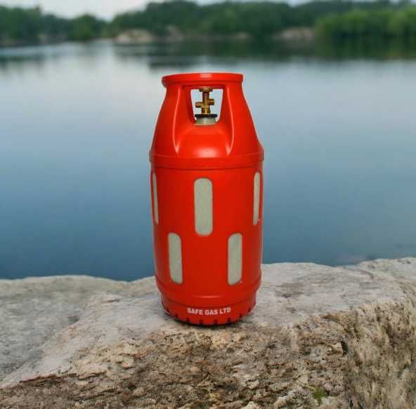 Легкий композитний балон SAFEGAS — ідеальний для дачі та кемпінгу
