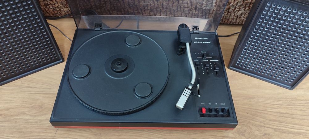 Gramofon, adapter, UNITRA Fonica WG-902 Artur sprawny, kompletny, fil