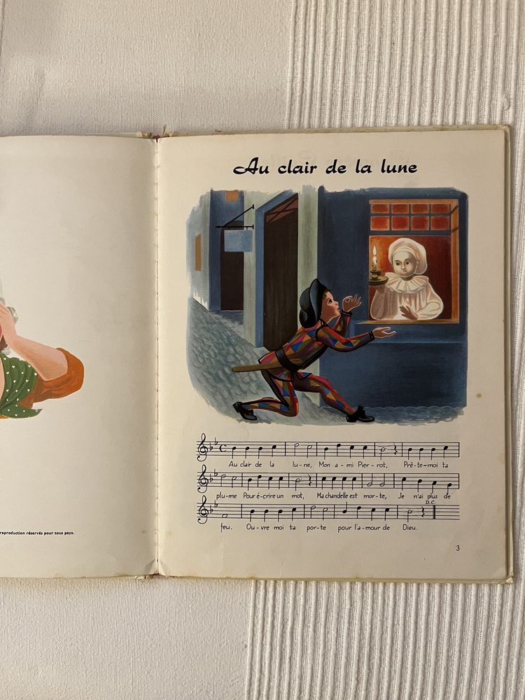 Livro de canções franceses para crianças