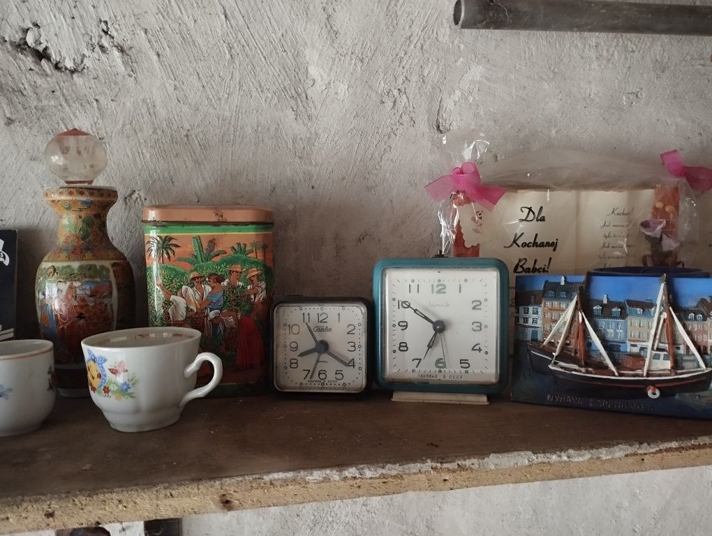 Mix staroci PRL vintage retro porcelana szkło antyki kryształy