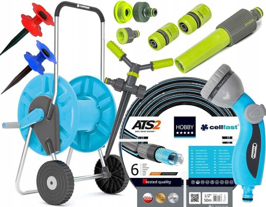 Zestaw do podlewania Cellfast HOBBY ATS 50m 1/2" wózek nawadnianie