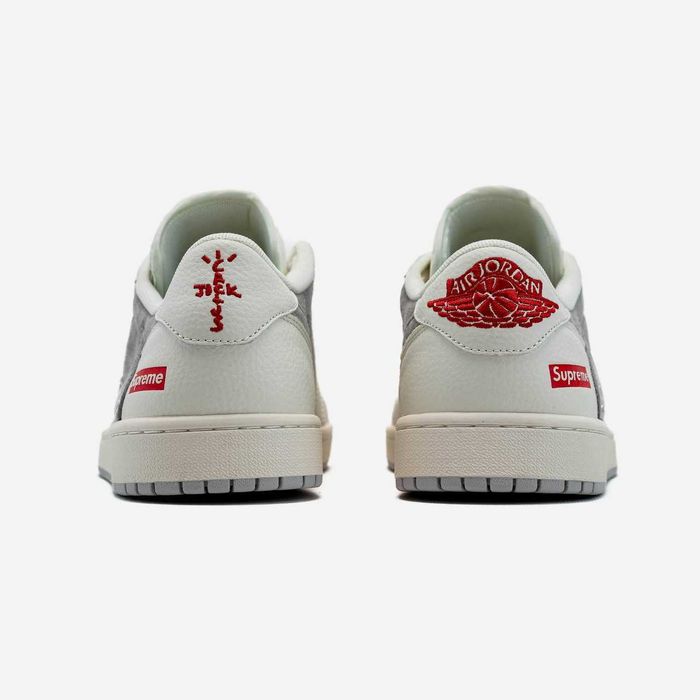 Мужские кроссовки Nike Jordan 1 Retro Low x Travis Scott х Supreme