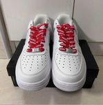 AF1\Powietrze*airDamskieNikeForce1SupremeWhite UnisexTrampki Rozm.43