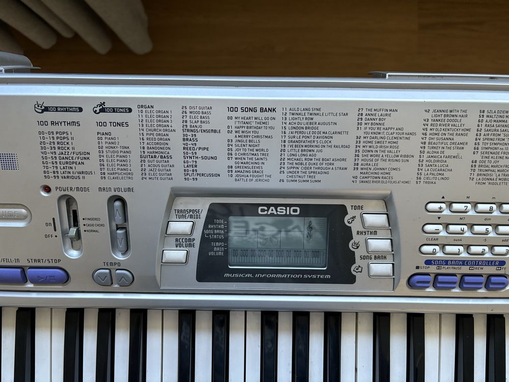 Keyboard Casio + stojak + mikrofon