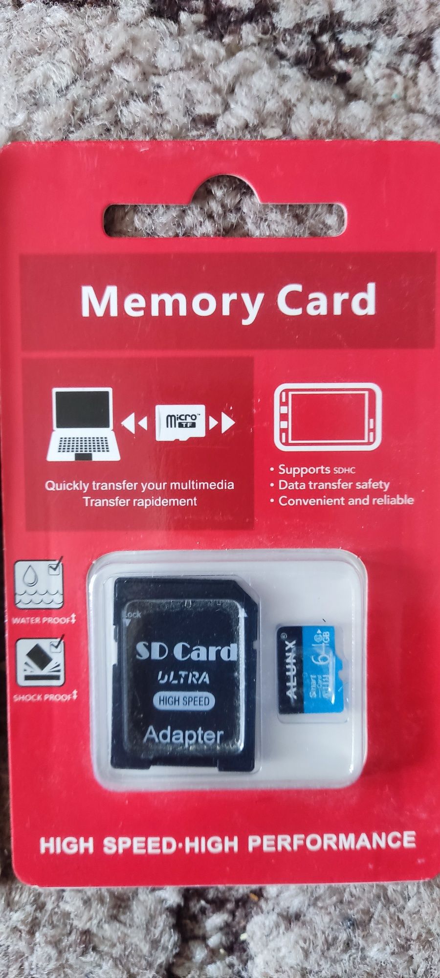 Карта пам'яті microSD 64 гб НОВА