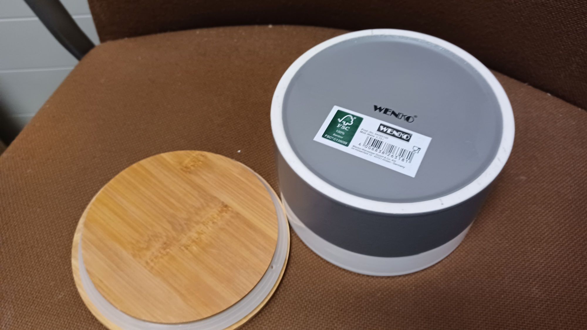 Pojemnik ceramiczny na żywność 0.75 L lub do kuchni lub do łazienki