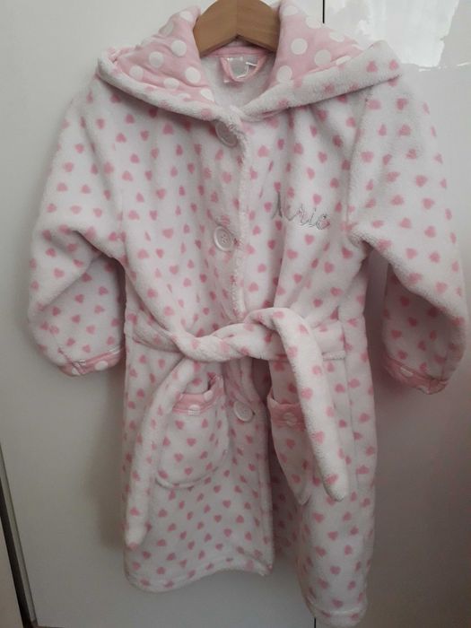 Szlafrok dziecięcy z kapturem