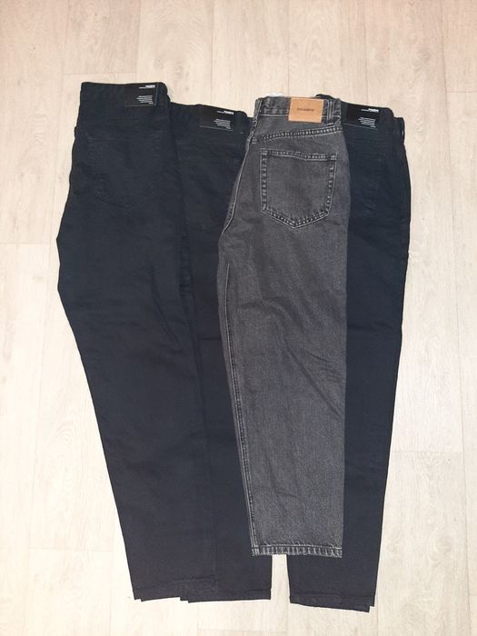 Штаны, Новые четыре пары 3 чёрных и 1 серые