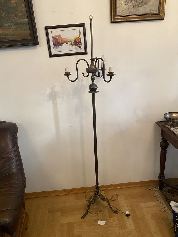 Lampa moziężna vintage