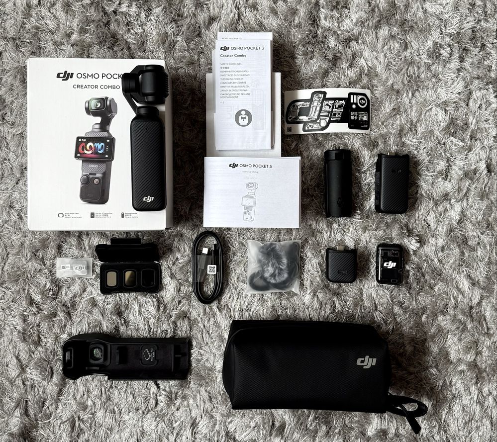 DJI Osmo Pocket 3 Creator Combo + zestaw filtrów – stan jak nowy!
