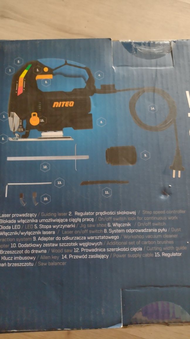 Wyrzynarka z laserem Nitro 710 W