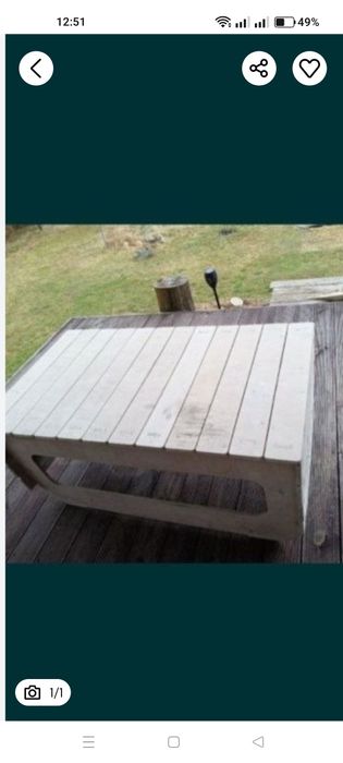 Stolik tarasowy ze sklejki