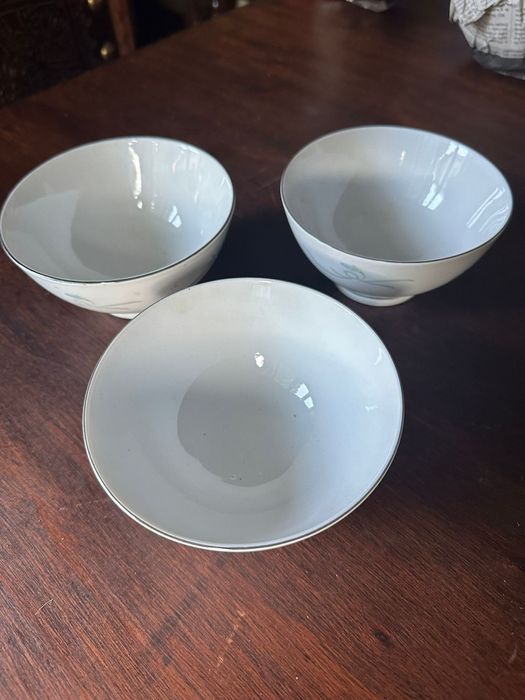 3 taças em porcelana chinesa
