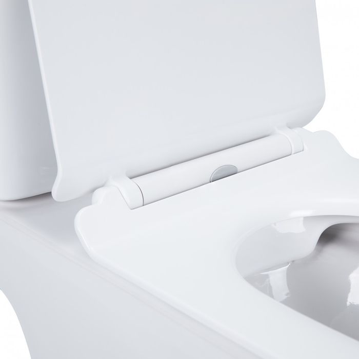 Унитаз компакт напольный Qtap Presto QT24221217AW с сиденьем Чехия сид