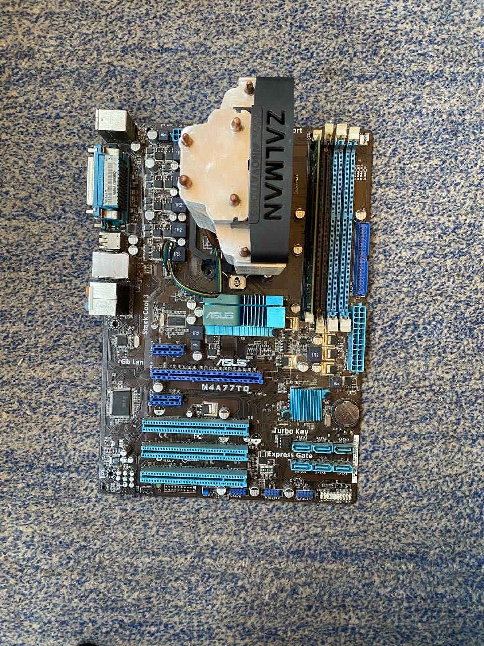 M4A77TD + Athlon II X2 240 + 8 gb ddr3 + кулер башня