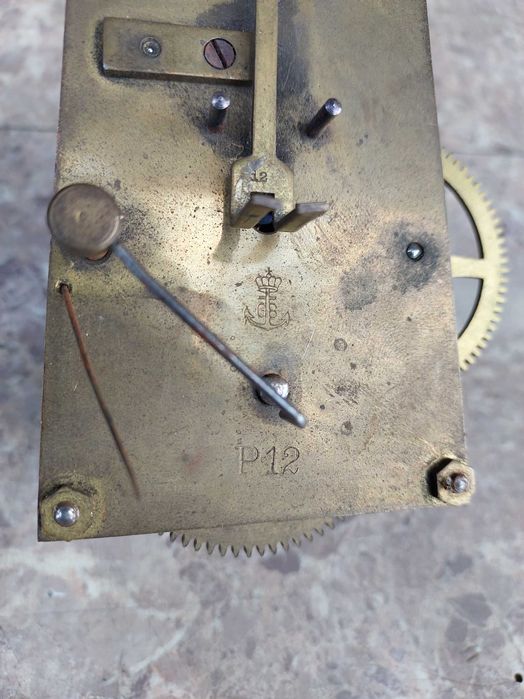 M084 Mechanizm starego zegara GB Gustav Becker P12 chodzik