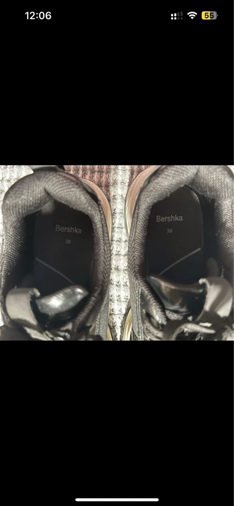 Nowe sneakersy  buty Bershka r. 38 żelowa wkładka, gruba podeszwa