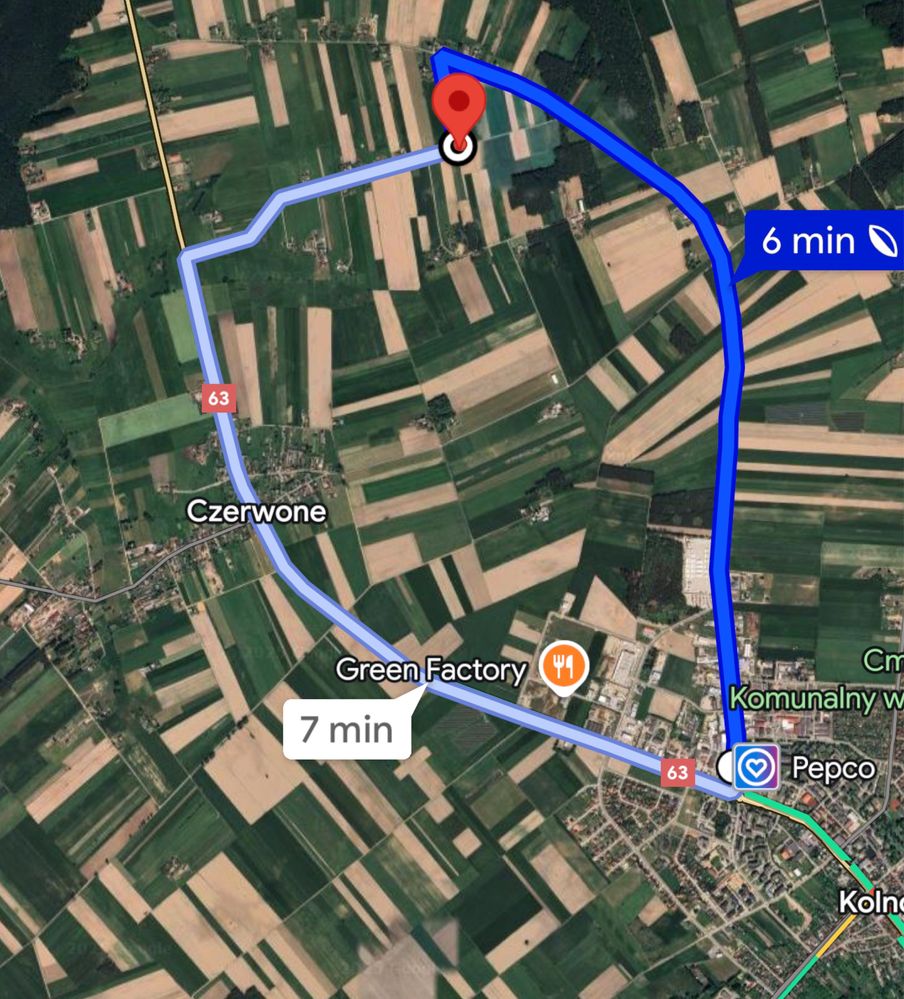Działka pod budowę Czerwone 12.75 ara