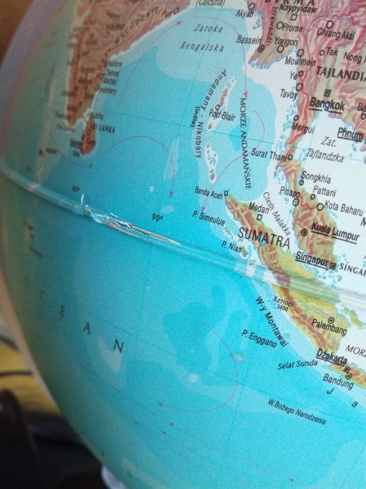 Duży globus podświetlany (średnica 30cm)